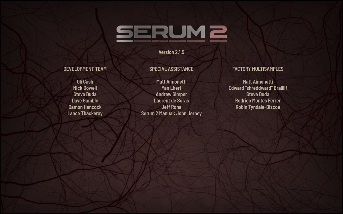 Stranger Serum Synths skin for Serum 2